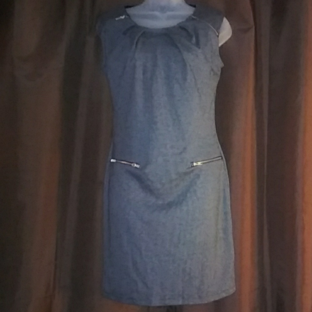 Gingham black and white (dark grey) dress